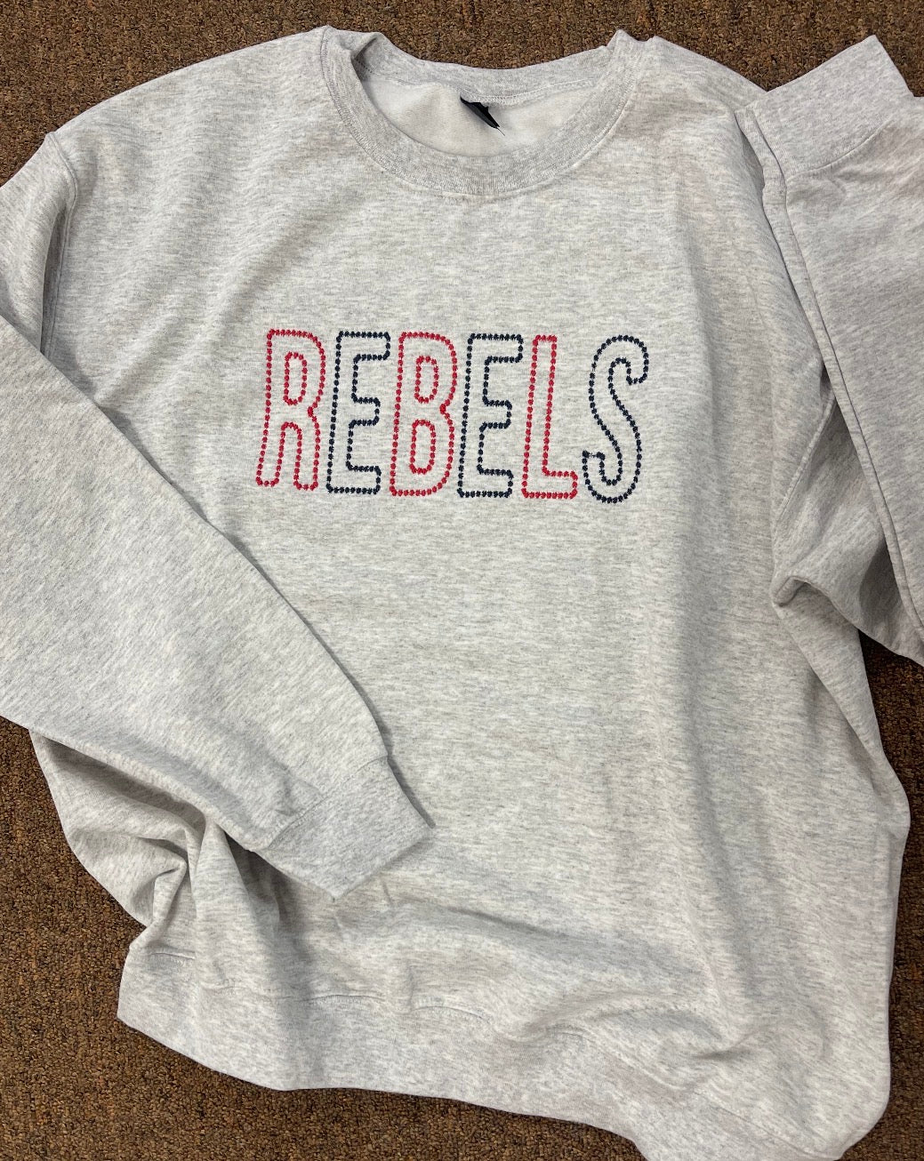 Dot Embroidery Sweatshirt