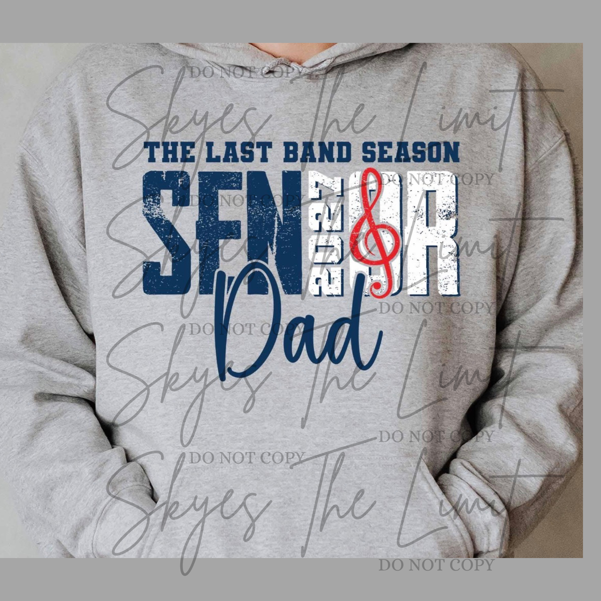 Marching Band SENIOR dad (RED NAVY)