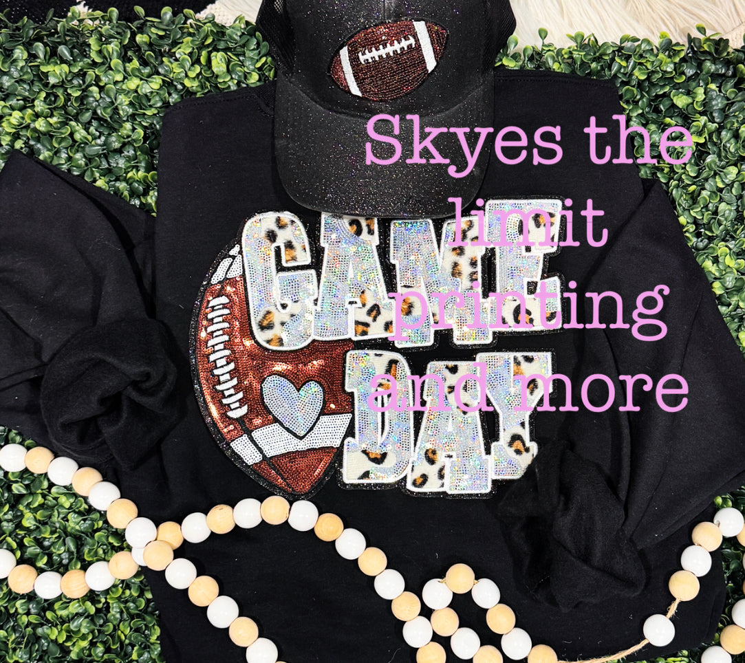 Sequin Game day sweatshirt