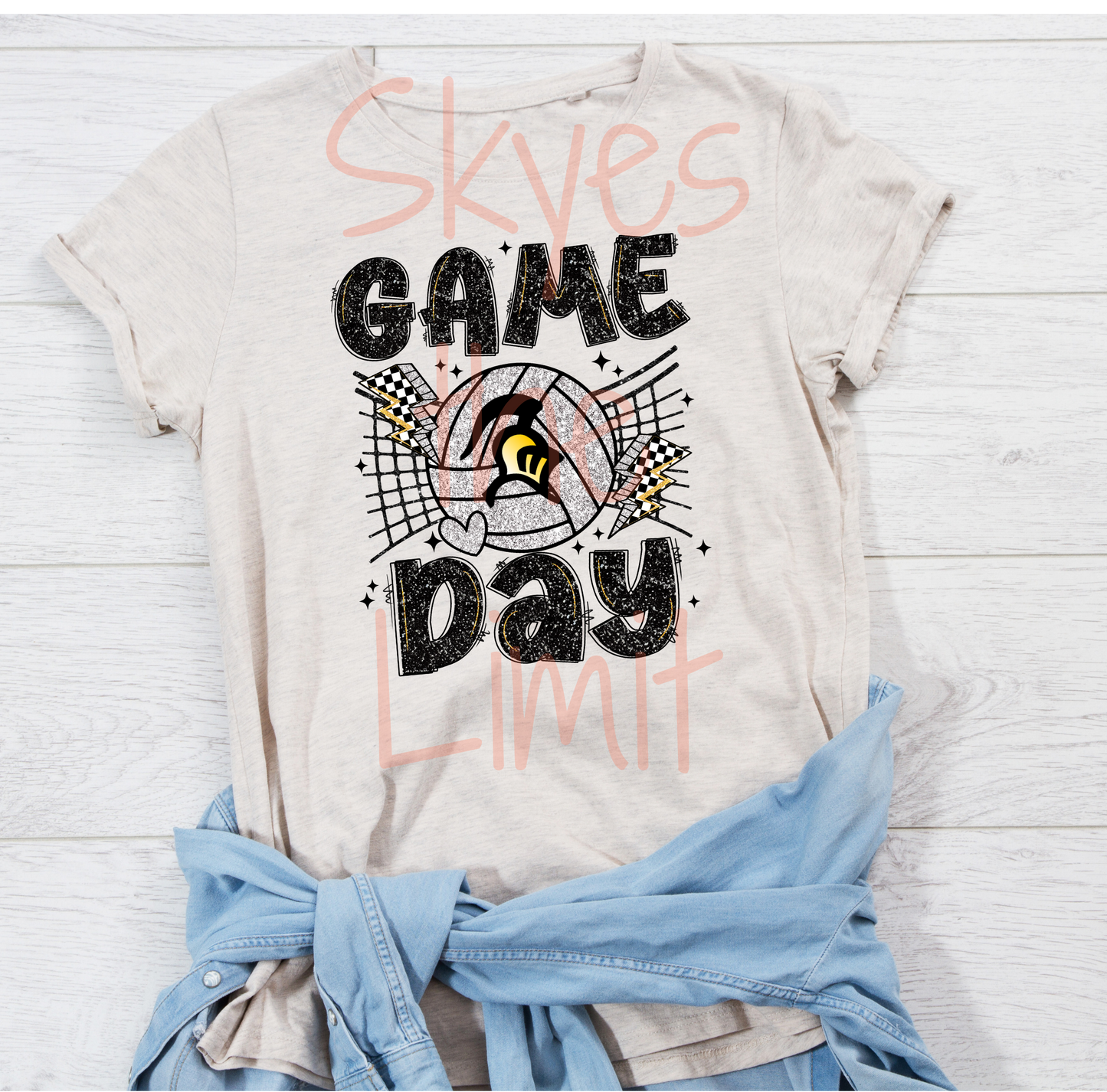 Volleyball Game day T shirt (Adults)