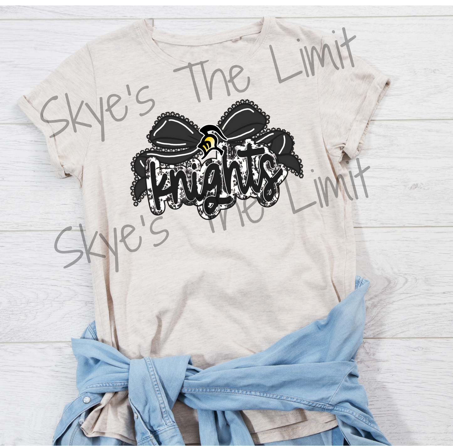 Floral school design W/ a bow