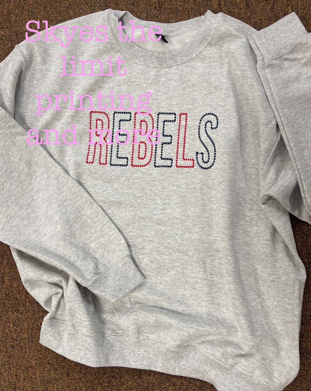 Dot Embroidery Sweatshirt