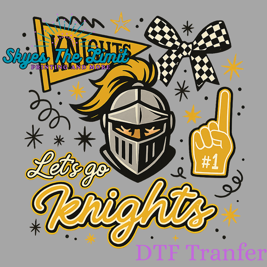Knights (bow,flag,hand) DTF TRANSFER