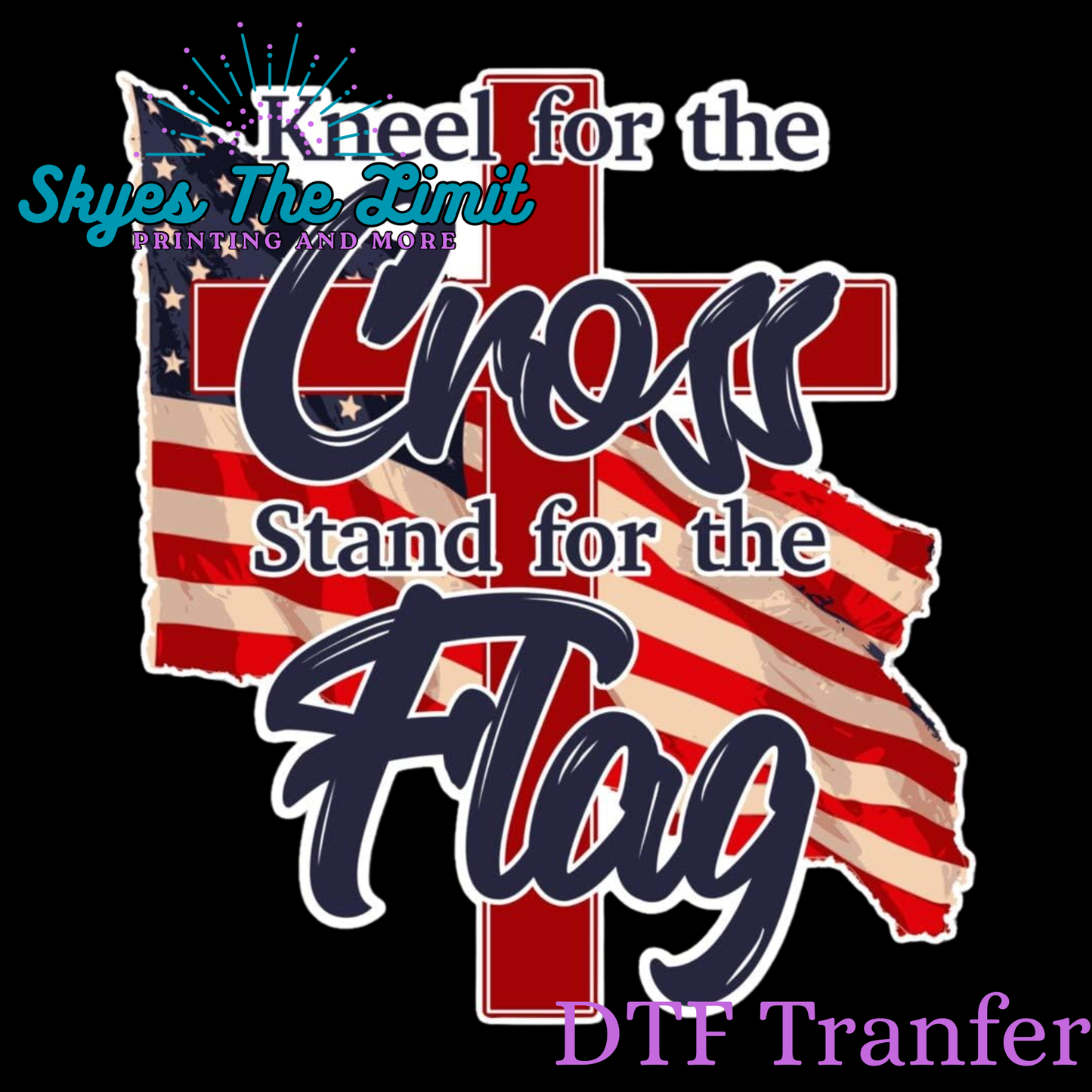 Kneel for the cross DTF TRANSFER