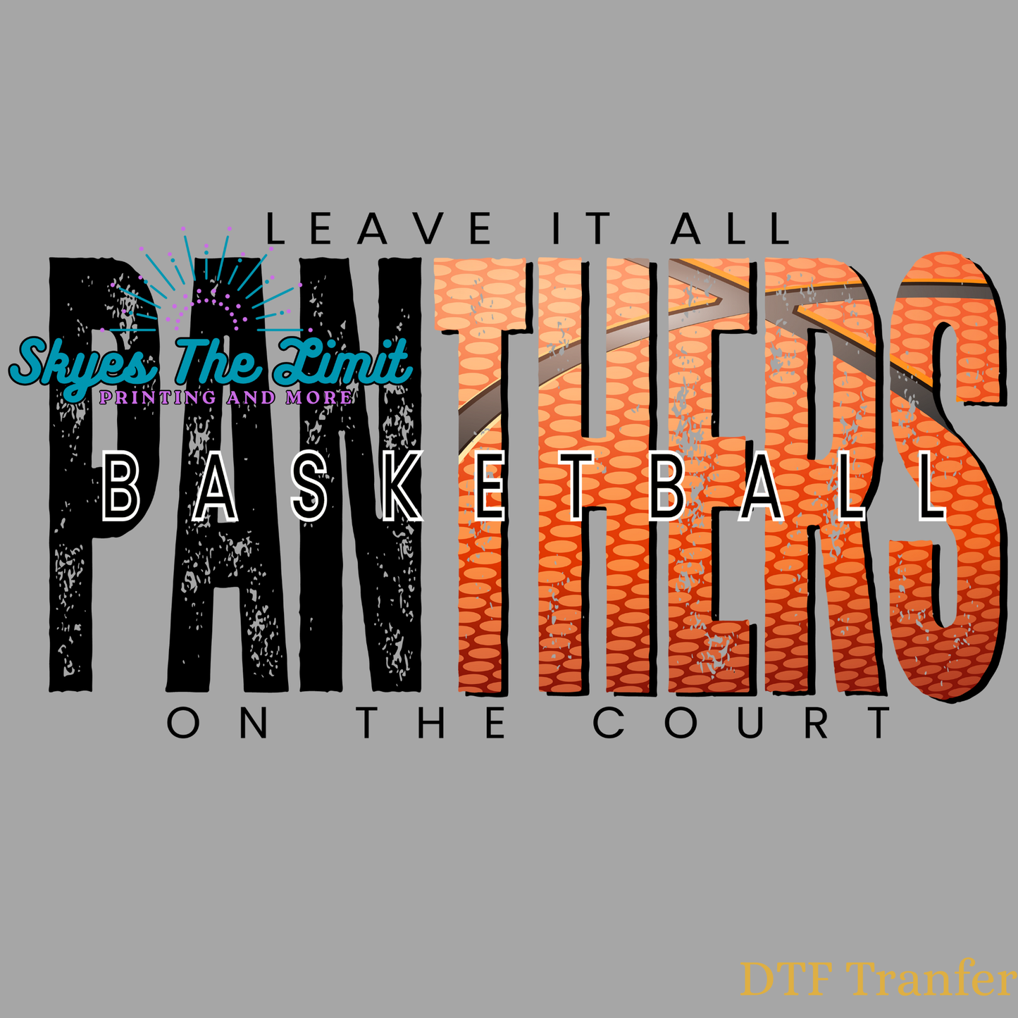 Panthers basketball DTF TRANSFER