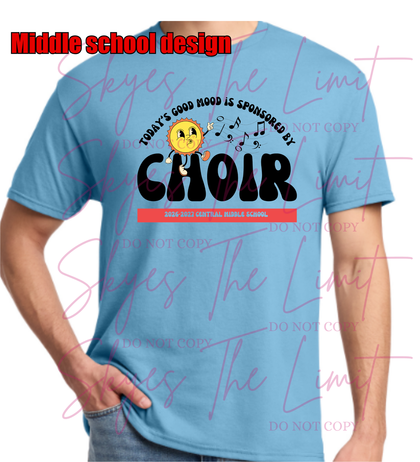 Rebels Choir shirts (high school and middle school)
