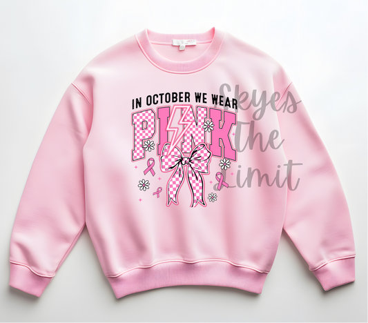 In October we wear pink
