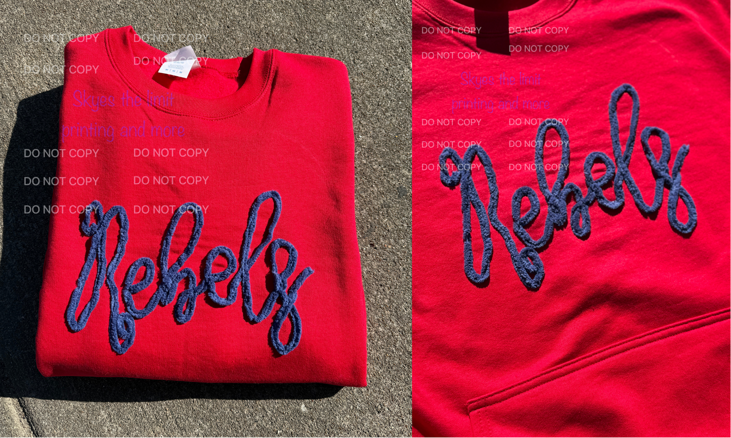 Embroidered Rebel sweatshirt