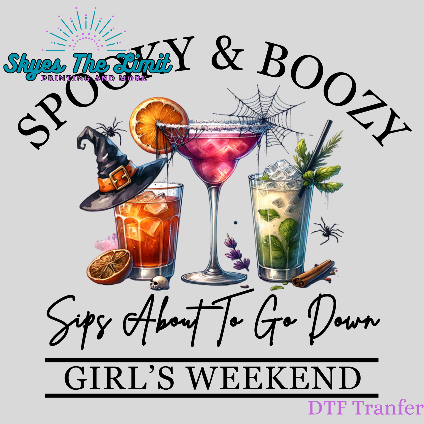 Spooky & Boozy DTF TRANSFER