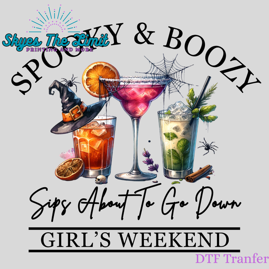 Spooky & Boozy DTF TRANSFER