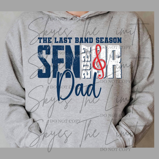 Marching Band SENIOR dad (RED NAVY)