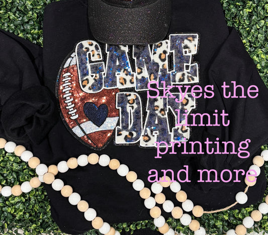 Sequin Game day sweatshirt