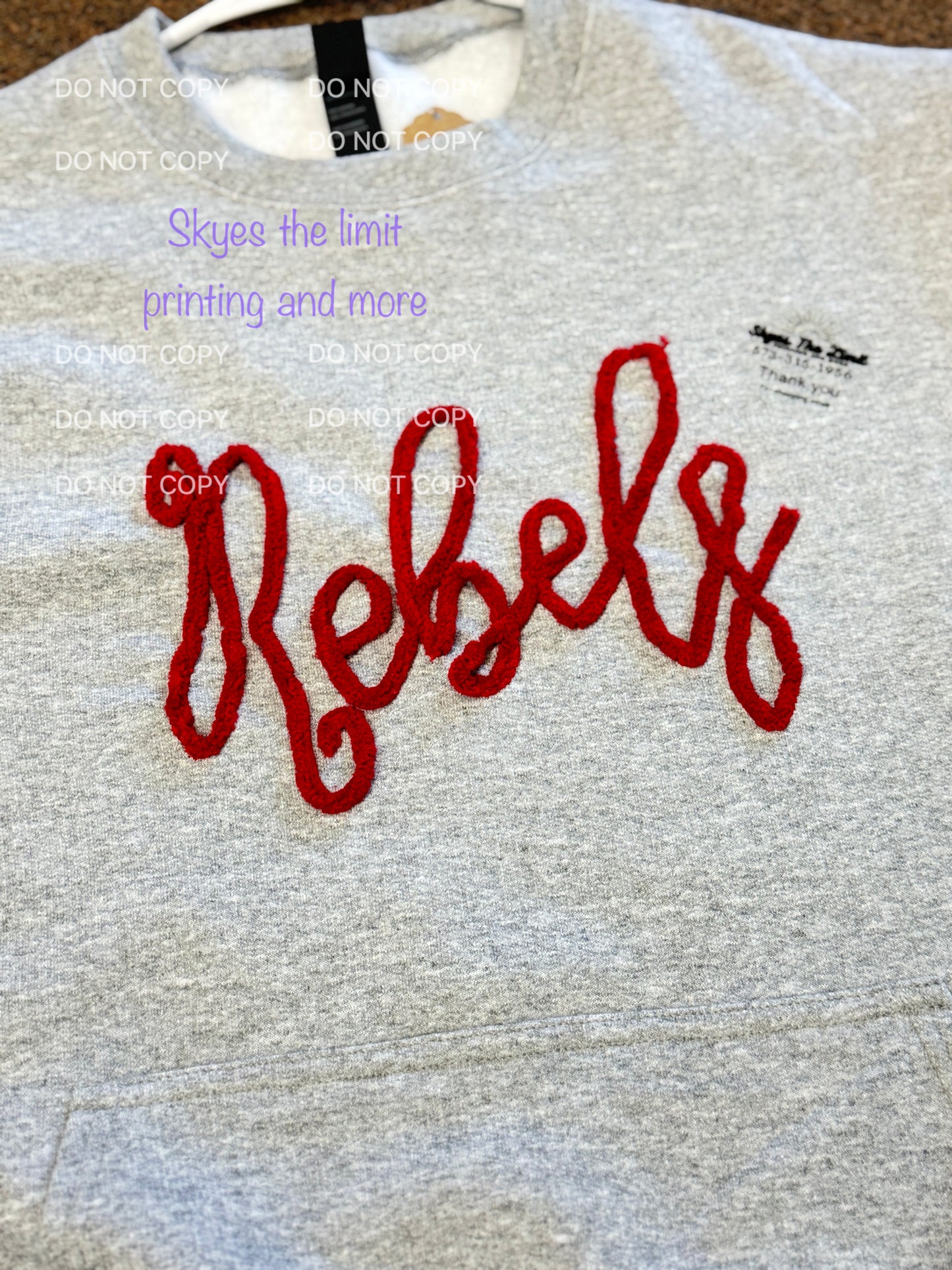 Embroidered Rebel sweatshirt