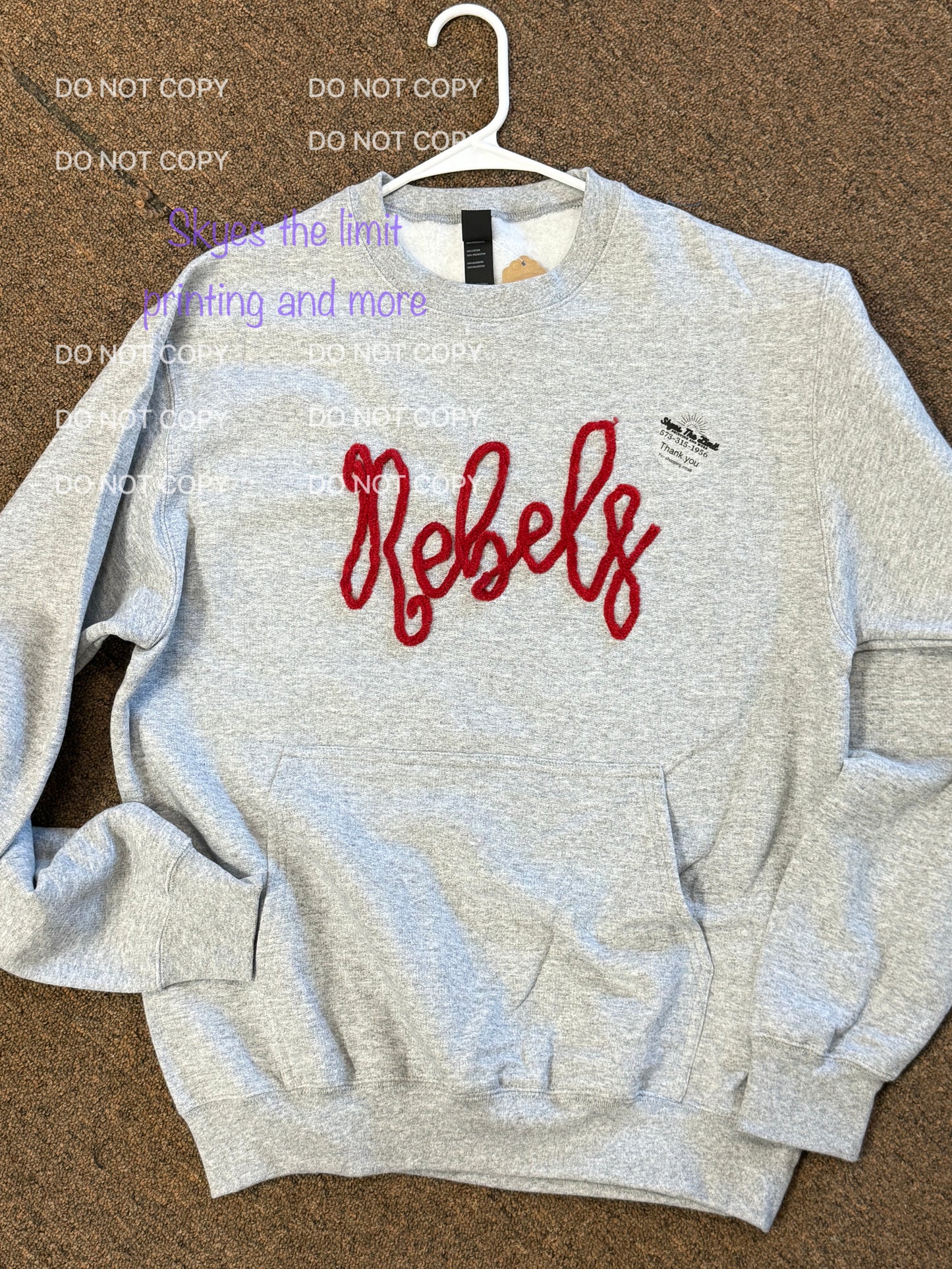 Embroidered Rebel sweatshirt