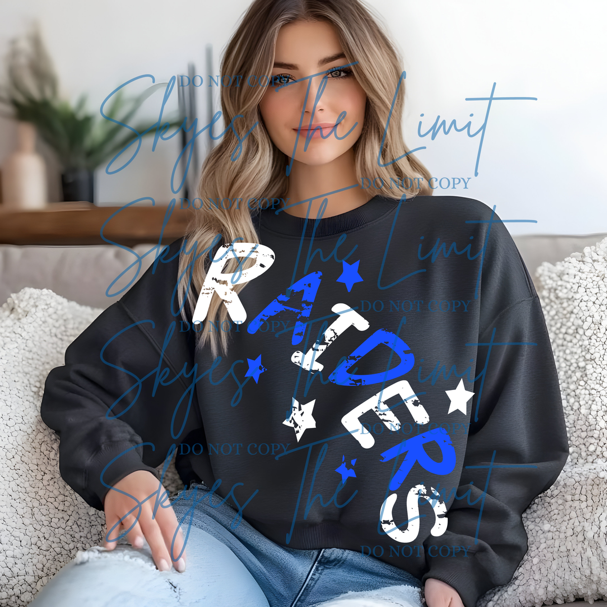 Destressed Raiders bold Sweatshirt