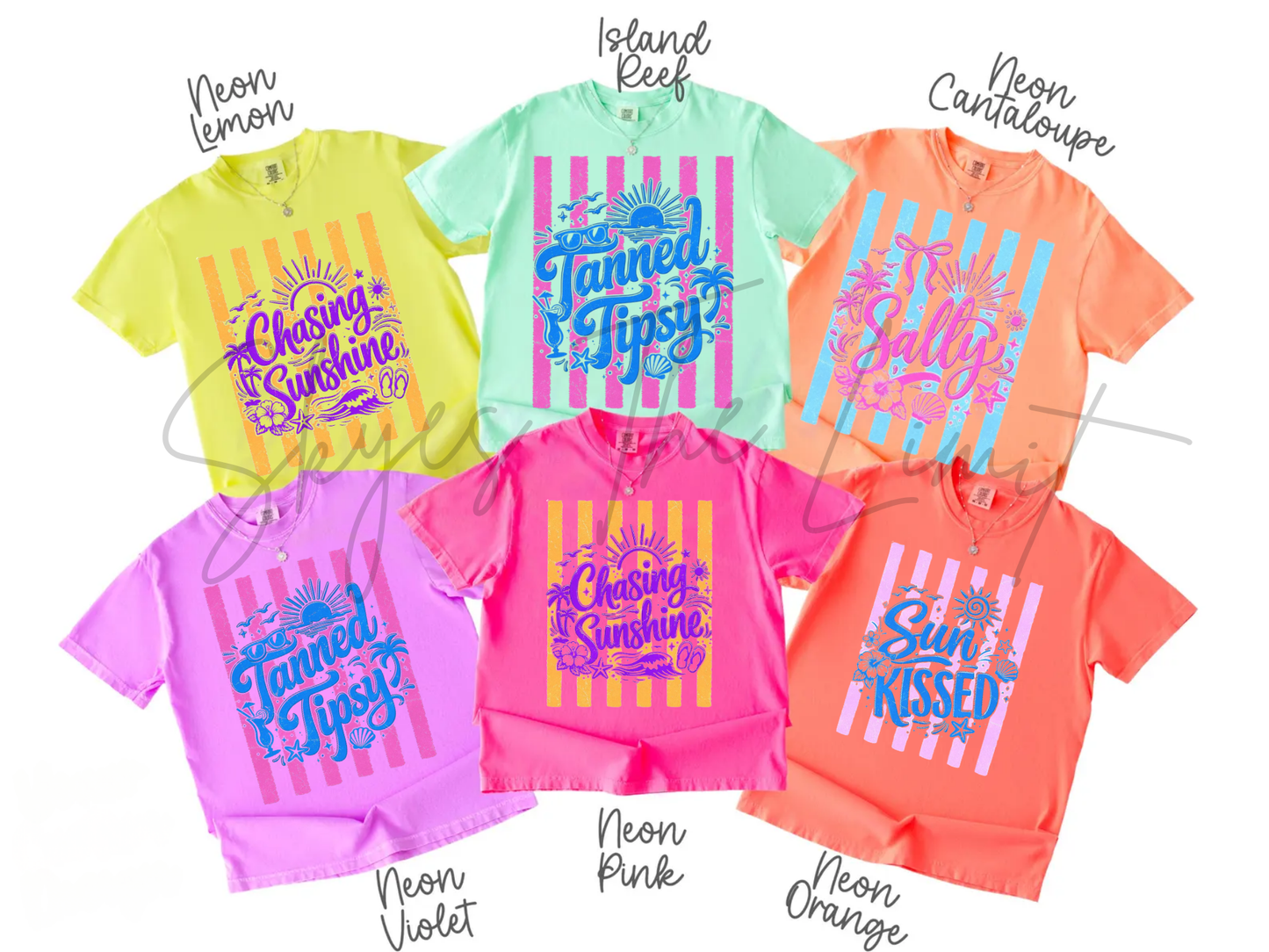 Mix of summer time comfort color T shirts