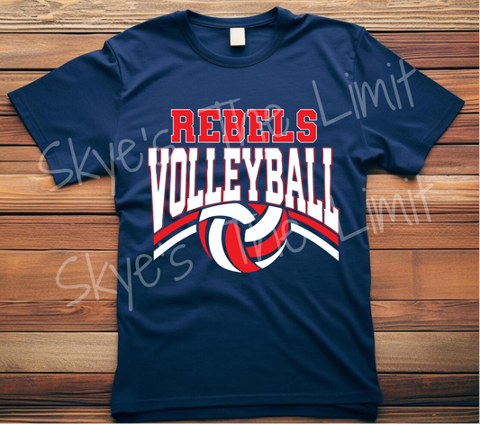Mascot volleyball design ADULTS