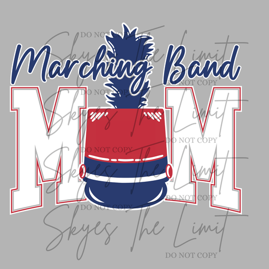 Marching Band Mom (RED NAVY)