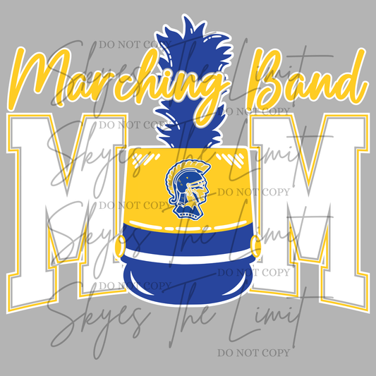 Marching Band Mom (Blue yellow)