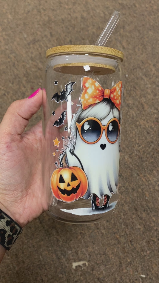 Glass Cutie ghost cup