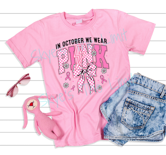 In October we wear pink!