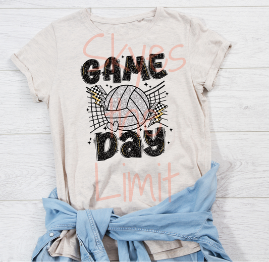 Volleyball Game day T shirt (Adults)